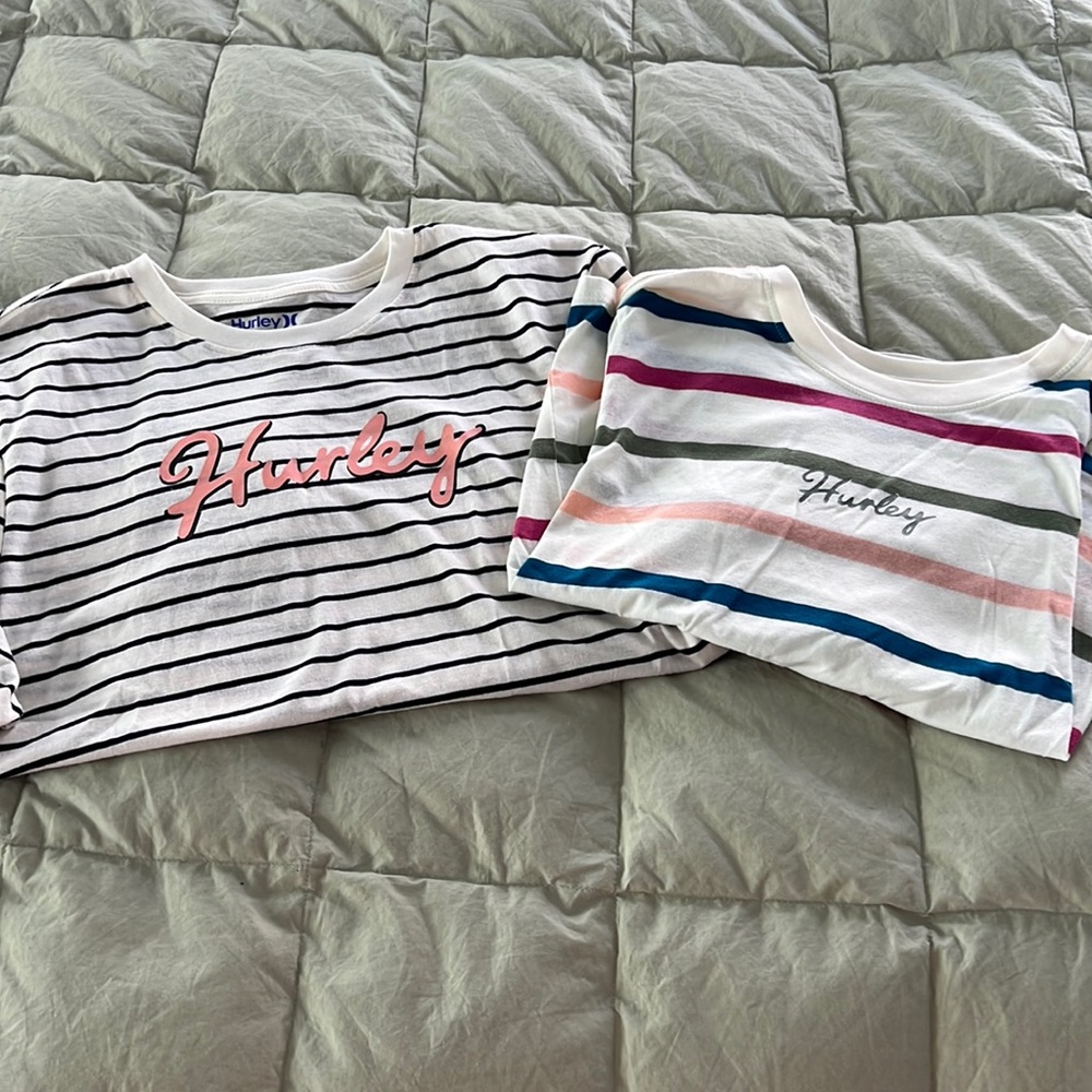 New Girls Hurley T Shirt Set